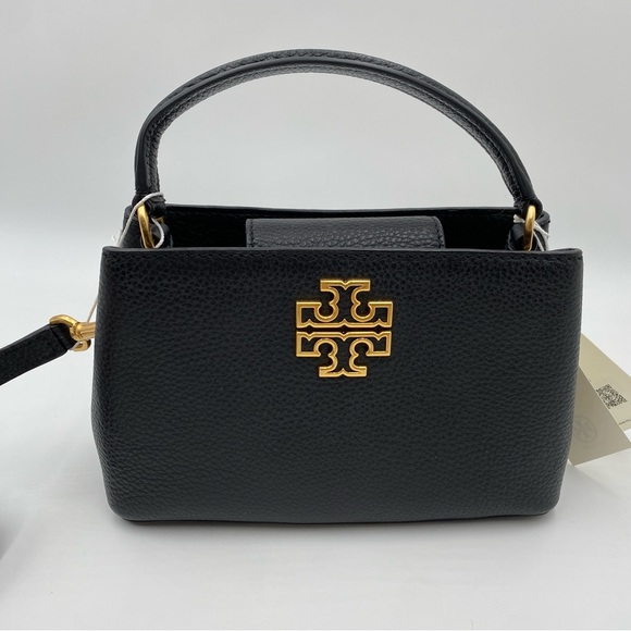 Tory Burch Britten Micro Satchel 145357 Moose - Picture 5 of 12